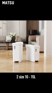 Thùng Rác Nhựa Đạp Chân Matsu Slim Duy Tân Dung Tích 10L 15 Lít