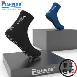 Fishfine Trưởng Thành Dày 3mm Ống Dài Đi Biển Lặn Tất Trẻ Em Thiết Bị Bơi Nhanh Khô Chống Trơn Trượt Lặn Tất