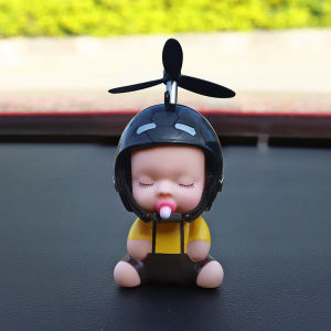 Yellow Duck Car Decorations Electric Bicycle Motorcycle Helmet Decoration Accessories Automotive Interior Parts And Accessories
