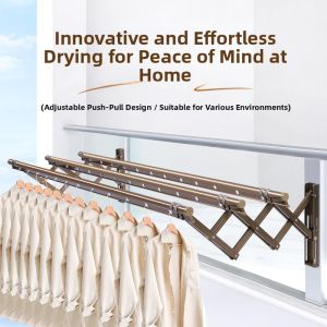 Adjustable Extendable Outdoor Window Folding Drying Rack