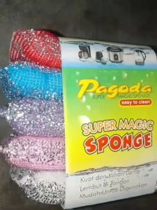 Spons Cuci Piring Warna Warni - Super Magic Spons