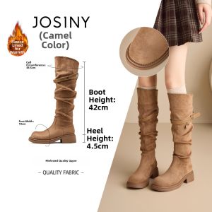 Josiny | Autumn New Style Thick Sole Chunky Heel Boots