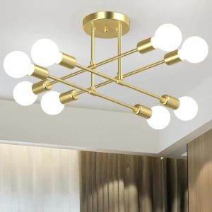 Đèn Chùm Hiện Đại JOYINLED 8 Bóng E27 Kiểu Sputnik Đèn Trần Retro Bán Gắn Chất Liệu Sắt Dùng Cho Chiếu Sáng Nội Thất