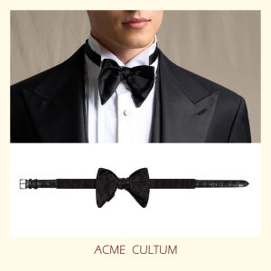 Silk Leather Bow Tie