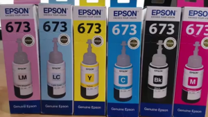 DWIJAYAOLSHOP - Tinta Epson 673 Original 1 SET Printer Plus Box Loose Pack