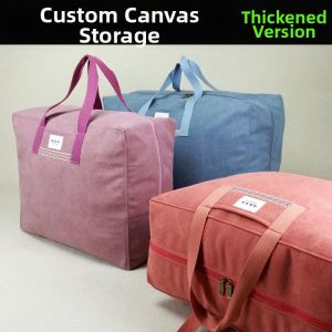 MEISITEKEKE | Cotton Canvas Storage Bag Large Capacity