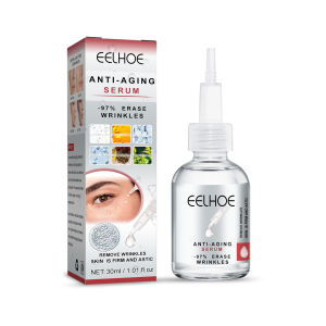 Eelhoe Instant Wrinkle Remover Serum Anti Wrinkle Essence Anti-aging Lifting Firming Skin Deep Cleansing Pores Repair Skin Care Anti-Wrinkle Anti Aging Skin Care Cosmetic Vitamin C Lift Firm Brightening Remove Dark Circles Essence Cream(30ml)