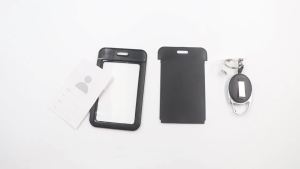 3 pieces heavy duty sliding ID card holder ABS plastic for office and car - credit card drivers license and pass holder