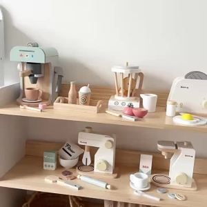 YOULEBI | Kids Wooden Pretend Play Kitchen Set