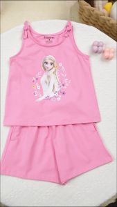 Đồ bộ bé gái Elsa BOMINES bộ thun cotton công chúa cho bé từ  3- 12 tuổi 12- 33kg DBSNOVAIELSAHOA