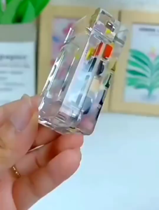 8/15Grid Transparent Painting Color Panel Portable Watercolor Paint Set With Clip For Sketching