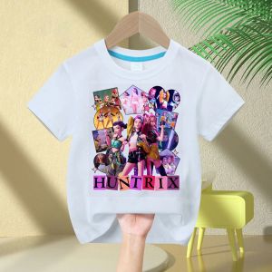 Bandai | Summer kid Tops Fashion Baby Clothes Children Short Sleeve T-shirt  Demon Hunte rs Saja Boy Print Casual Kids TShirt Girls