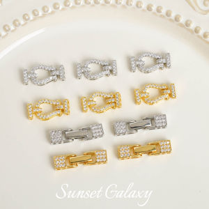 จี้สร้อยคอ DIY ทำมือ ชุบทองแท้ จี้สร้อยคอแบบเรียบง่าย จี้สร้อยข้อมือ จี้สร้อยคอแบบมีเพชร จี้สร้อยคอแบบมีเพชร