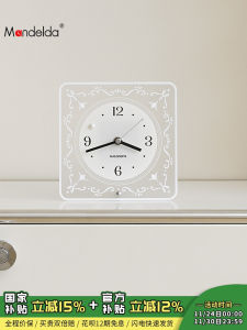 Mandelda Desktop Clock Décoration Décoratif Horloge De Table Style Moderne Luxe sans Installation Matériau Acrylique