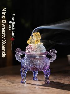 Home Aromatic Incense Burner Ruyi Home Decor for Tea Ceremony Sandalwood Agarwood
