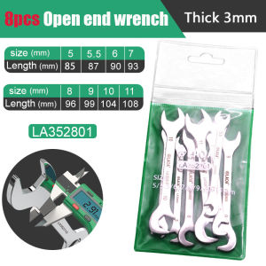 LAOA Mini Open Wrench Sets Stainless Steel Thin Spanner Combination Spanner Convenient small wrenchConvenient small wrench