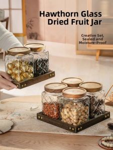 CRISTALGLASS | High-end Airtight Glass Dry Fruit and Snack Jar Chinese Style