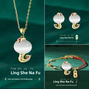 2025 Snake Year Lucky Charm Bracelet: Premium Red Rope Jewelry Gift for Women Peace Lock Wealth Attracting Stylish Accessory