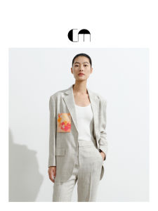 Designer Summer Commuter Single Button Blazer