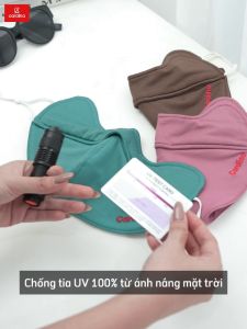 Khẩu trang CARDINA chống tia UV lõi bông hoạt tính lọc không khí làm mát thiết kế che vùng da mắt nhạy cảm 4KTKK01