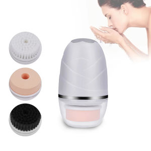 3-IN-1Electric กันน้ําแปรงทําความสะอาดผิวหน้า Exfoliating Spin Whitening Firming แปรงทําความสะอาดลึกอุปกรณ์ไร้สายทําความสะอาด