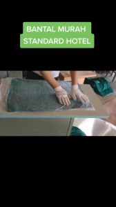 Bantal Pillow Gebu Murah 1Kg - Soft and Fluffy, 48 x 74 cm, Lightweight Fabric, Fast Delivery