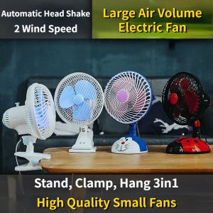 Quạt nhỏ màn hình nền để bàn Quạt Điện Quạt đầu di chuyển di động trên giường ký túc xá sinh viên cạnh giường ngủ im lặng quạt cánh nhỏ bàn