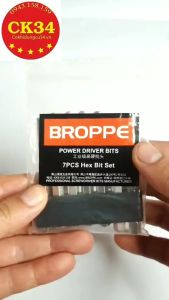 Bộ 7 mũi lục giác đầu bi bóng cho khoan chuôi lục giác hãng BROPPE cao cấp