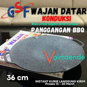 Wajan Konduksi alat Panggangan BBQ Multifungsi Grill Pan anti Lengket GSF 4936 36 cm