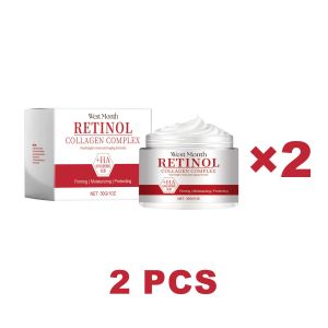 West Month Retinol Whitening Anti Wrinkle Cream Lightens Fine Line Brighten Skin Tone Enhance Skin Firmness Moisturize Antiaging