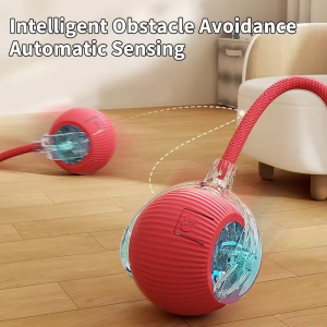 Hot Electric Dog Ball Toys Automatic Rolling Ball Rechargeable Smart Pet Interactive Plush Toy Dog Cat Training Imitate Mouse