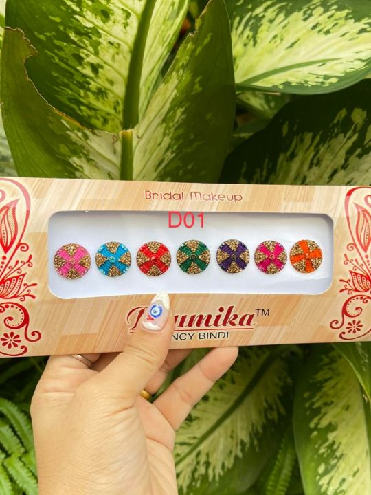 บินดี่ สติ้กเกอร์ติดหน้าผากอินเดีย Indian Bindi | Lazada.co.th