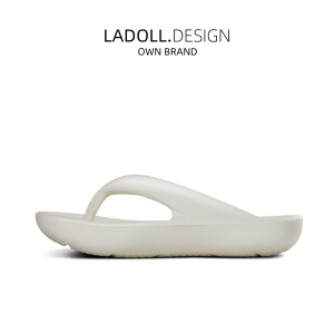 Ladoll Flip Flops Shock-Absorbing Non Slip Thick Sole Mens and Womens Couple Casual Sports Fashion Brand Beach Flip-Flops Outwear Slippers