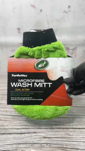 Turtle Wax Microfiber Dual Action Wash Mitt Sarung Tangan Cuci Mobil Motor Stretchable Microfibre Asli TWA-123
