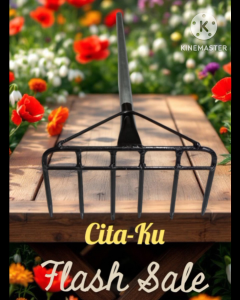 Garukan tanah rumput sampah dengan 6 gigi