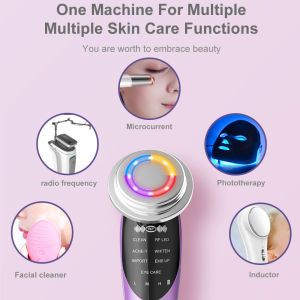 7In1 เครื่องนวดหน้าไฟฟ้า ดูแลผิวหน้า ต่อต้านริ้วรอย หน้าเรียว ต่อไวท์เทนนิ่ง กระชับหน้า คอลลาเจน ฟื้นฟูผิว ที่นวดสปาหน้า