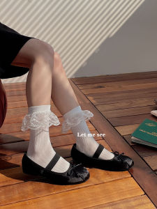 Let Me See Spring New Arrival Japanese Style Girly Lolita Young Adult Lace Lace Patchwork Tube Socks