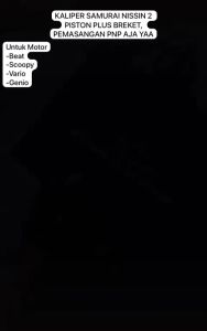 KALIPER SAMURAI PLUS BREKET 260MM 2PISTON KIRI BEAT VARIO GENIO SCOOPY