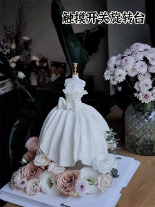 Internet Celebrity Mothers Day Valentines Day Wedding Dress Touch Switch Automatic Electric Rotate Cake Transfer Machine Dessert Bar Decoration