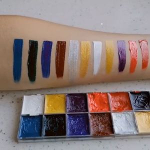 ของมาใหม่!สีเพ้นท์หน้า สีน้ำมัน สำหรับแต่งหน้า ปาร์ตี้แฟนซี เพ้นท์ร่างกาย 12 สี
