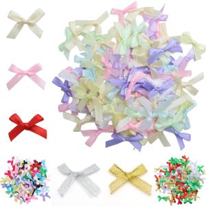0.3-2.5cm Polyster Ribbon Finished Product Bows Gift Packaging Intimates Hairpin Material DIY Handmade Accessories