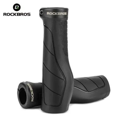 ROCKBROS Bicycle Handlebar Grips Widened Meatball Comfort Shock Absorption MTB Flat Bar Road Bike Lock-on Grips Bicycle Handlebar Accessories