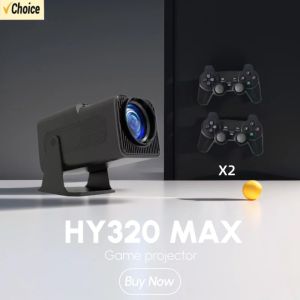 HY320 MAX High-Quality 400ANSI Projetor para Casa for Immersive Gaming Experience and Cinema Atmosphere
