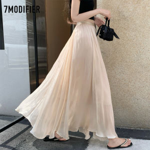 7.Modifier | Chân Váy A-line Dáng Xòe Cao Gối Màu Đơn Tông Elegance