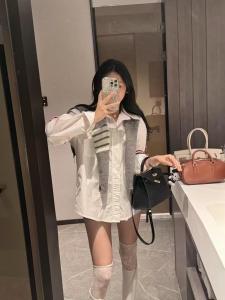 Loose Korean Style Womens Shirt And Shawl Two-Piece Set Spring Summer UV Protection Big Version T-Shirt Casual College Style