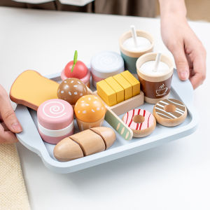 Wooden Simulation Breakfast Toy for Kids Fruit Vegetable Salad Pretend Play Food Early Childhood Education Gift Baby Present