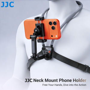 JJC Universal Neck Phone Holder Hands Free POV Vlog Selfie Mount Chest Neck Mount Holder for Video Recording Samsung DJI Gopro