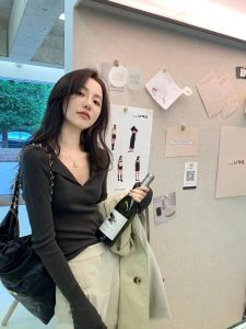 Áo Len Dệt Kim Cổ Polo Màu Xám Dài Tay Ôm Vừa Vặn Thời Trang Thu Đông Cho Nữ Áo Sơ Mi Lót Bên Trong Chất Liệu Polyester