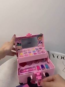 Sanrio ของเล่นแต่งหน้า เครื่องสําอางเด็ก ปลอดภัยและปลอดสารพิษ ลิปสติก อายแชโดว์ บลัช ยาทาเล็บ ของเล่นเด็ก