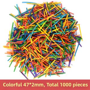 DIY Building Model Colorful Wooden Sticks